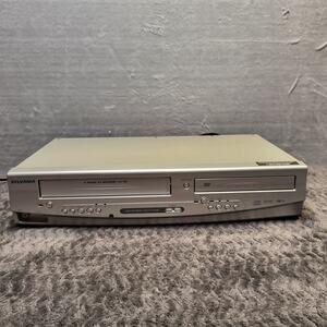 Vintage Sylvania DVC845E DVD VCR Combo 4 Head HQ VHS MP3 Player Silver 2004